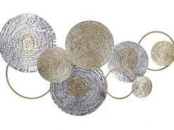 Sale Beliani Decorazione da parete VANADIUM Metallo 60 cm Oro Oro Argento