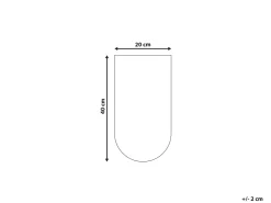 Clearance Beliani Decorazione da parete Volto JIMETA Legno di mango 40 cm Blu Marrone Rosso Blu