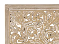 Hot Beliani Decorazione da parete YONORA 60 cm Bianco Bianco Marrone