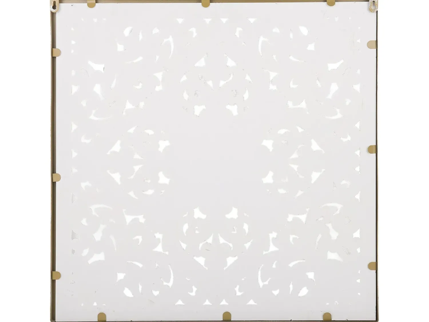 Hot Beliani Decorazione da parete YONORA 60 cm Bianco Bianco Marrone