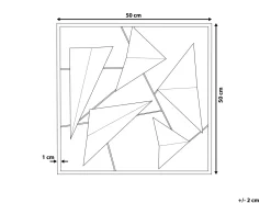 New Beliani Decorazione da parete ZINC Metallo 50 cm Blu Blu Oro