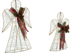 Best Beliani Decorazione natalizia ANNSJON Angelo 30/40 cm Multicolore