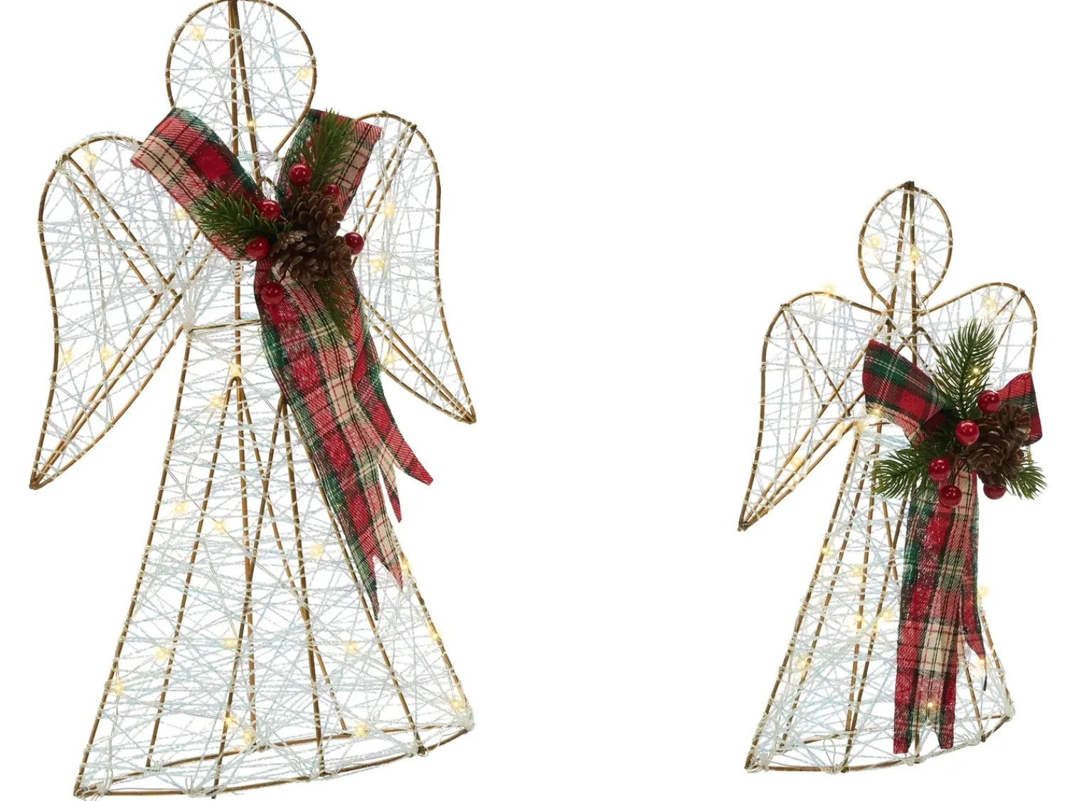 Best Beliani Decorazione natalizia ANNSJON Angelo 30/40 cm Multicolore