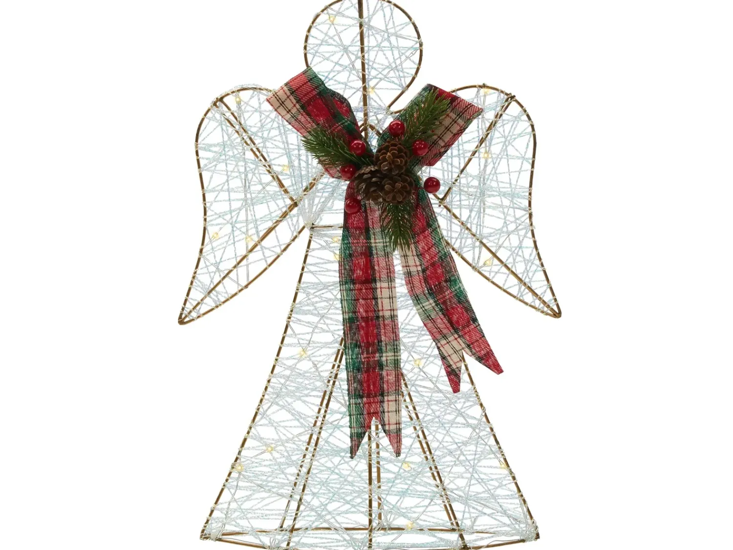 Best Beliani Decorazione natalizia ANNSJON Angelo 30/40 cm Multicolore