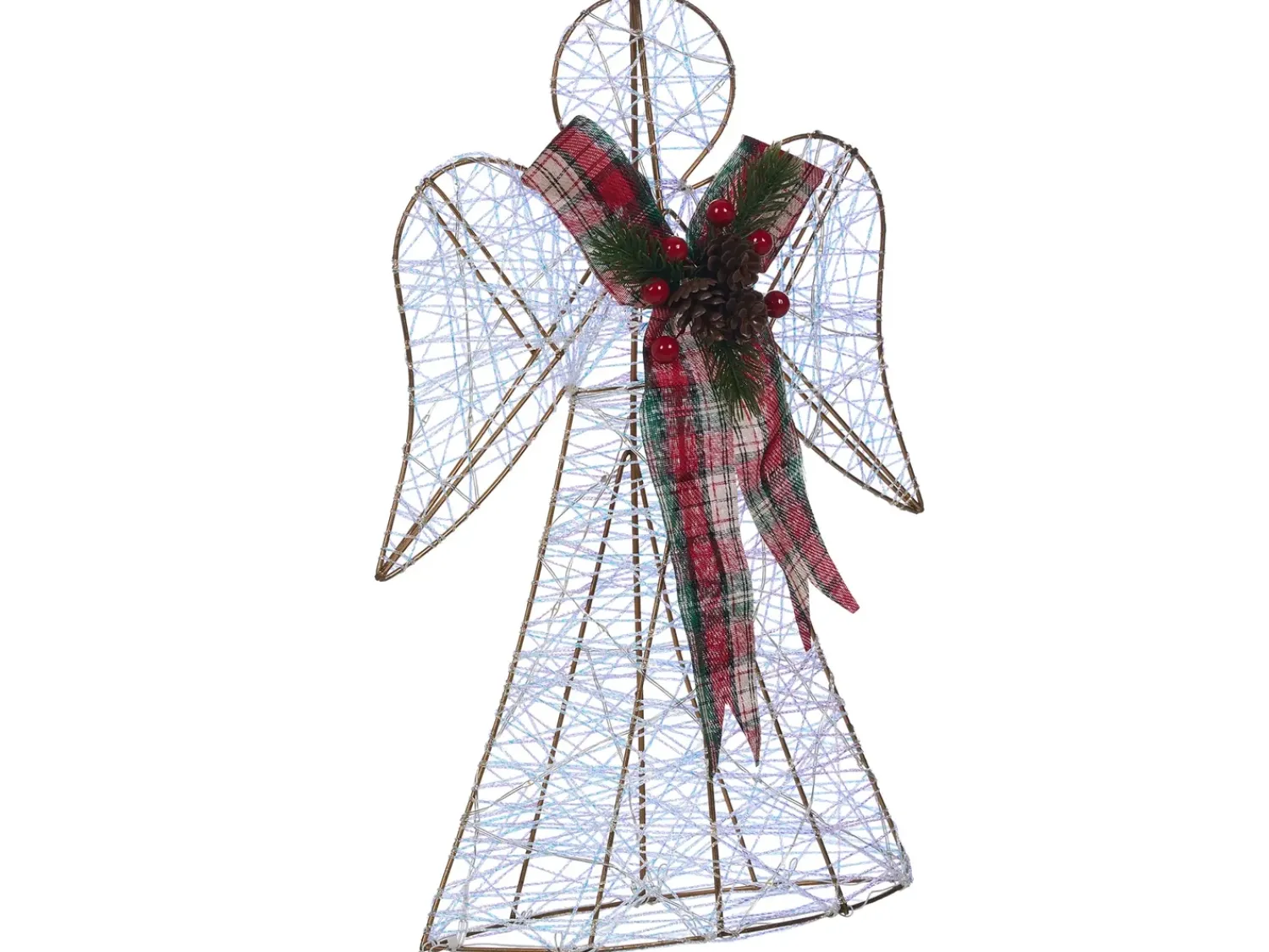 Best Beliani Decorazione natalizia ANNSJON Angelo 30/40 cm Multicolore