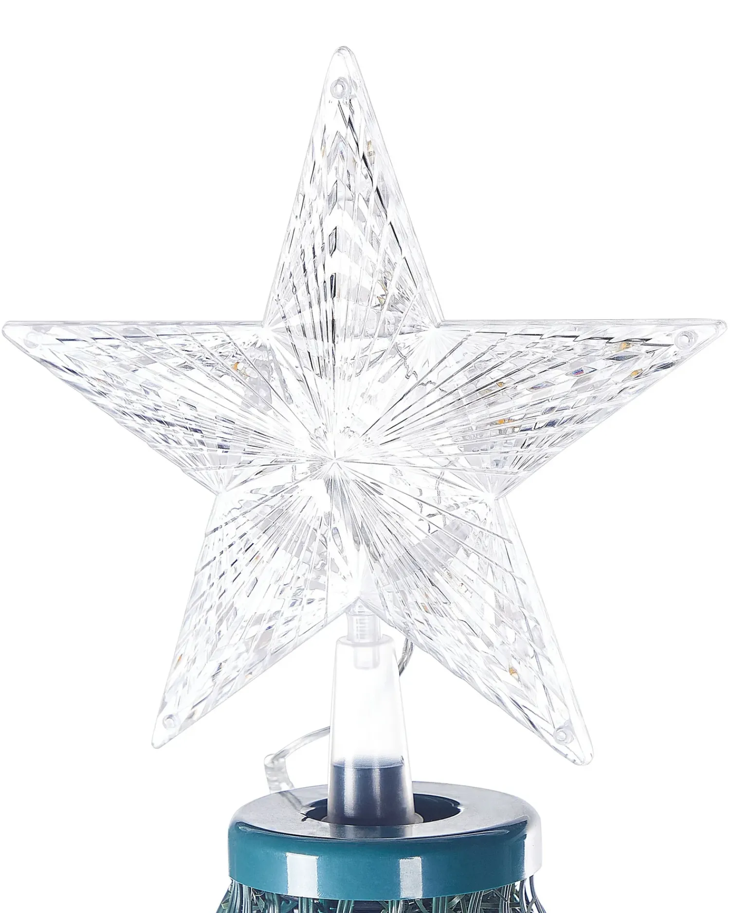 Online Beliani Decorazione natalizia a pavimento Smart LED con App SAARLOQ Albero di Natale Verde