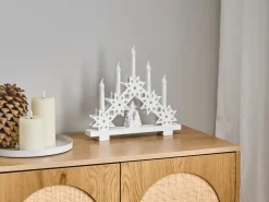 Outlet Beliani Decorazione natalizia BILLAN LED Bianco