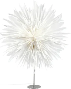 Clearance Beliani Decorazione natalizia Lampada da tavolo SATOPANTH Stella 70 cm Bianco Bianco Argento