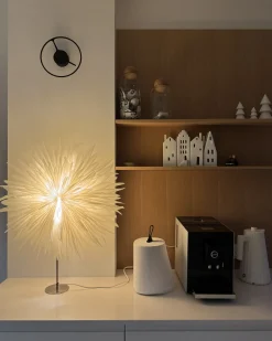 Clearance Beliani Decorazione natalizia Lampada da tavolo SATOPANTH Stella 70 cm Bianco Bianco Argento