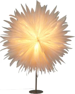 Clearance Beliani Decorazione natalizia Lampada da tavolo SATOPANTH Stella 70 cm Bianco Bianco Argento