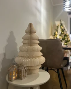 Best Beliani Decorazione natalizia Lampada da tavolo DREVJA Albero di Natale 51 cm Beige