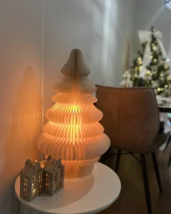 Best Beliani Decorazione natalizia Lampada da tavolo DREVJA Albero di Natale 51 cm Beige