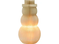 Hot Beliani Decorazione natalizia Lampada da tavolo BANGA Pupazzo di neve 51 cm Beige