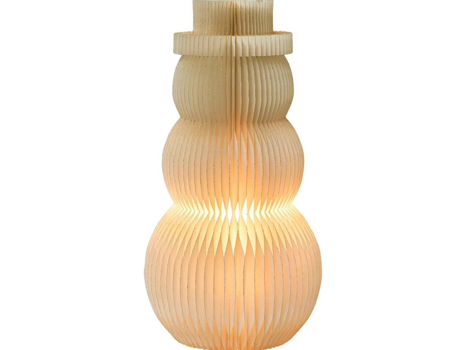 Hot Beliani Decorazione natalizia Lampada da tavolo BANGA Pupazzo di neve 51 cm Beige