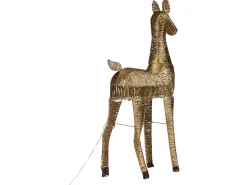 Discount Beliani Decorazione natalizia LED AKUREYRI Renna 110 cm Oro