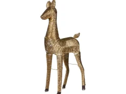 Discount Beliani Decorazione natalizia LED AKUREYRI Renna 110 cm Oro