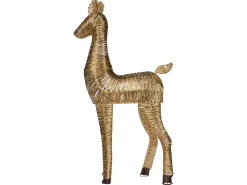 Discount Beliani Decorazione natalizia LED AKUREYRI Renna 110 cm Oro
