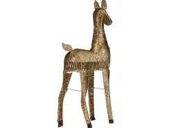 Discount Beliani Decorazione natalizia LED AKUREYRI Renna 110 cm Oro