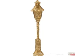 Outlet Beliani Decorazione natalizia LED ALFTANES Lampada da palo 62 cm Oro