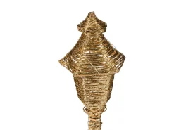 Outlet Beliani Decorazione natalizia LED ALFTANES Lampada da palo 62 cm Oro