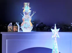 Best Beliani Decorazione natalizia LED ARCTICA Pupazzo di neve 43 cm Multicolore