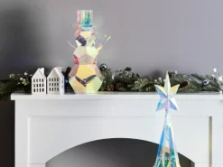 Best Beliani Decorazione natalizia LED ARCTICA Pupazzo di neve 43 cm Multicolore