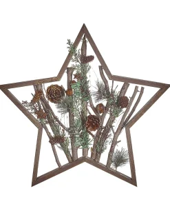 Best Beliani Decorazione natalizia LED DOKKA Stella 46 cm Marrone