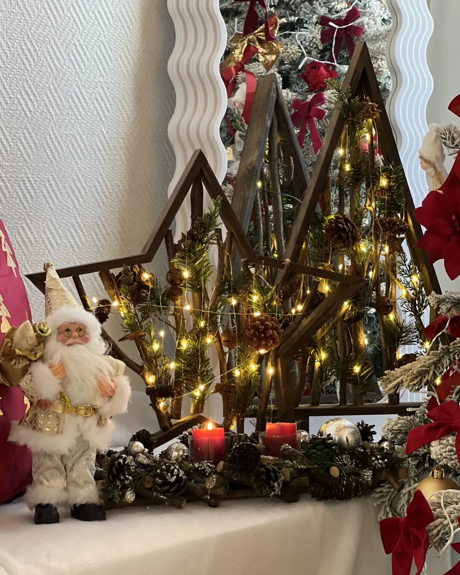 Best Beliani Decorazione natalizia LED DOKKA Stella 46 cm Marrone