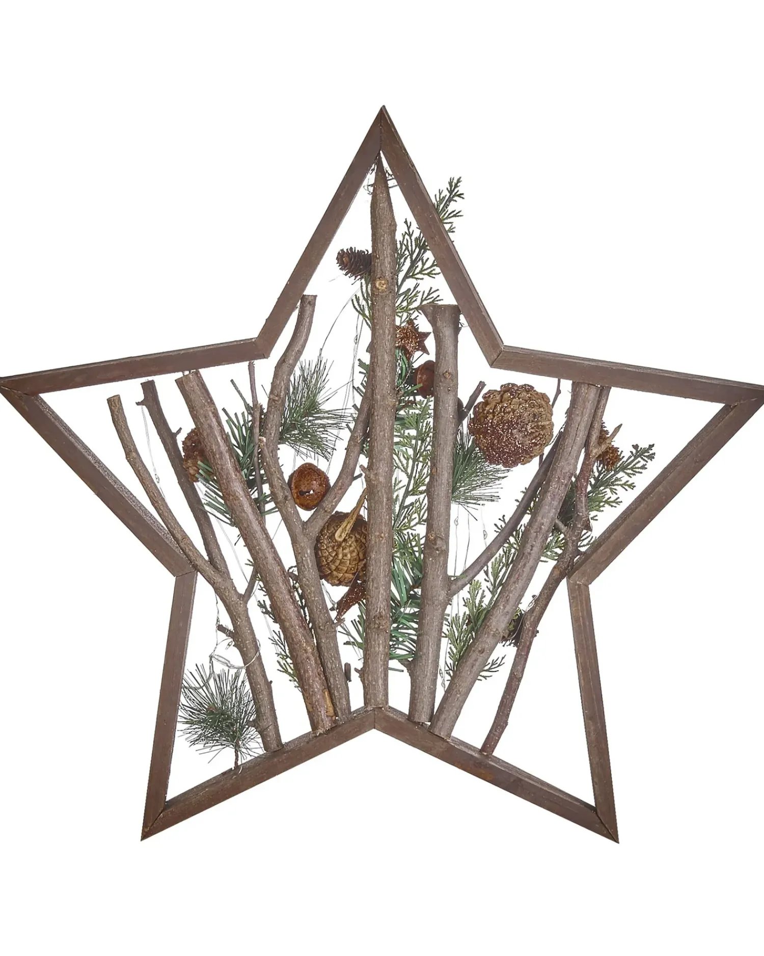 Best Beliani Decorazione natalizia LED DOKKA Stella 46 cm Marrone