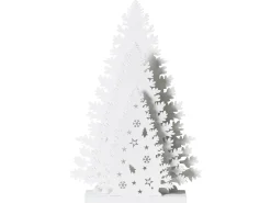Beliani Decorazione natalizia LED EMMESAN Albero di Natale 33 cm Bianco