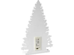 Beliani Decorazione natalizia LED EMMESAN Albero di Natale 33 cm Bianco
