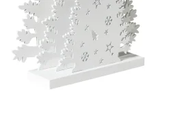 Beliani Decorazione natalizia LED EMMESAN Albero di Natale 33 cm Bianco