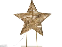 Outlet Beliani Decorazione natalizia LED FARUP Stella 51 cm Oro