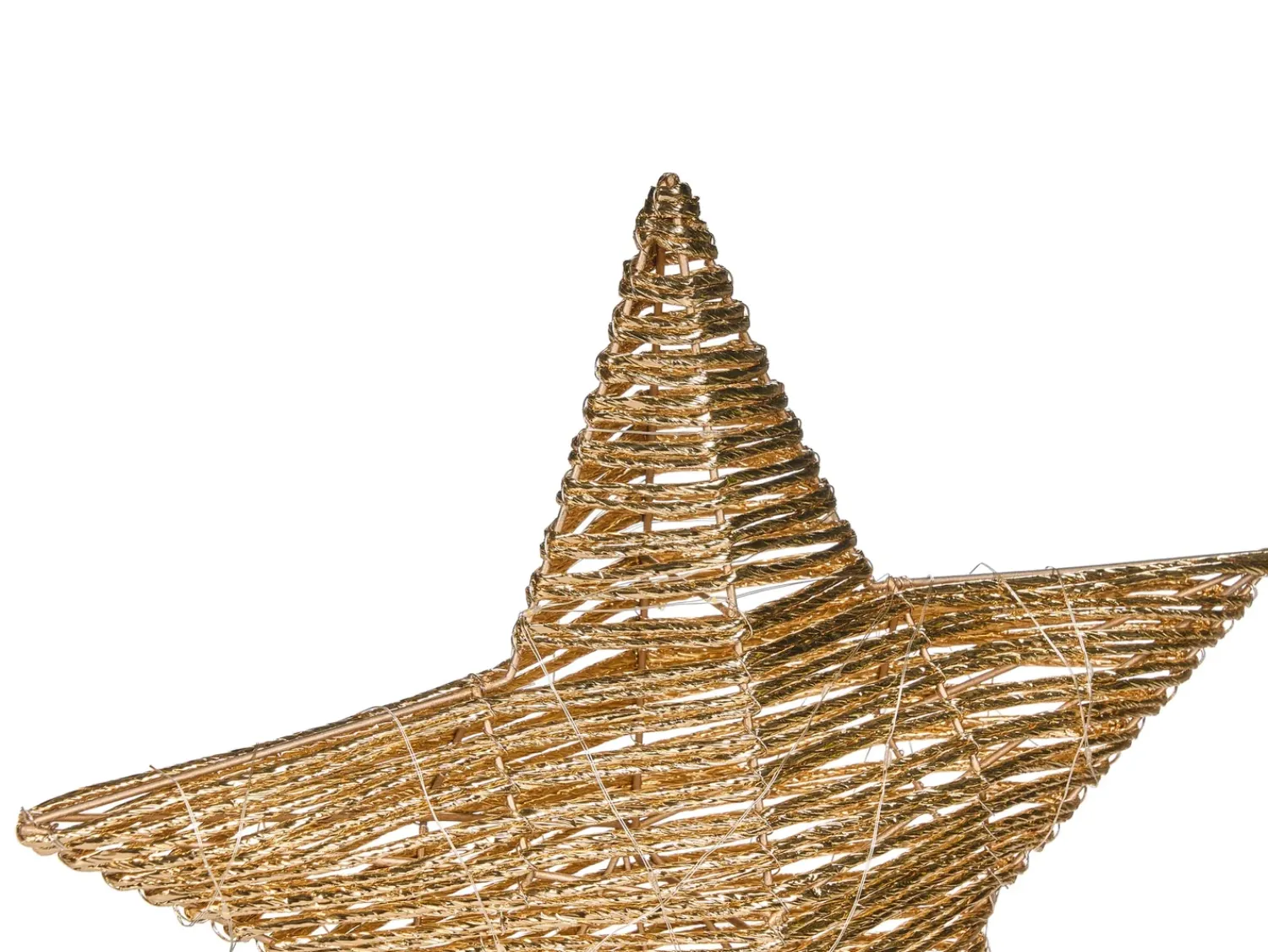 Outlet Beliani Decorazione natalizia LED FARUP Stella 51 cm Oro