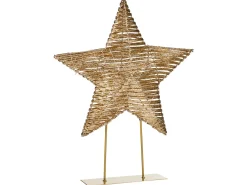 Outlet Beliani Decorazione natalizia LED FARUP Stella 51 cm Oro