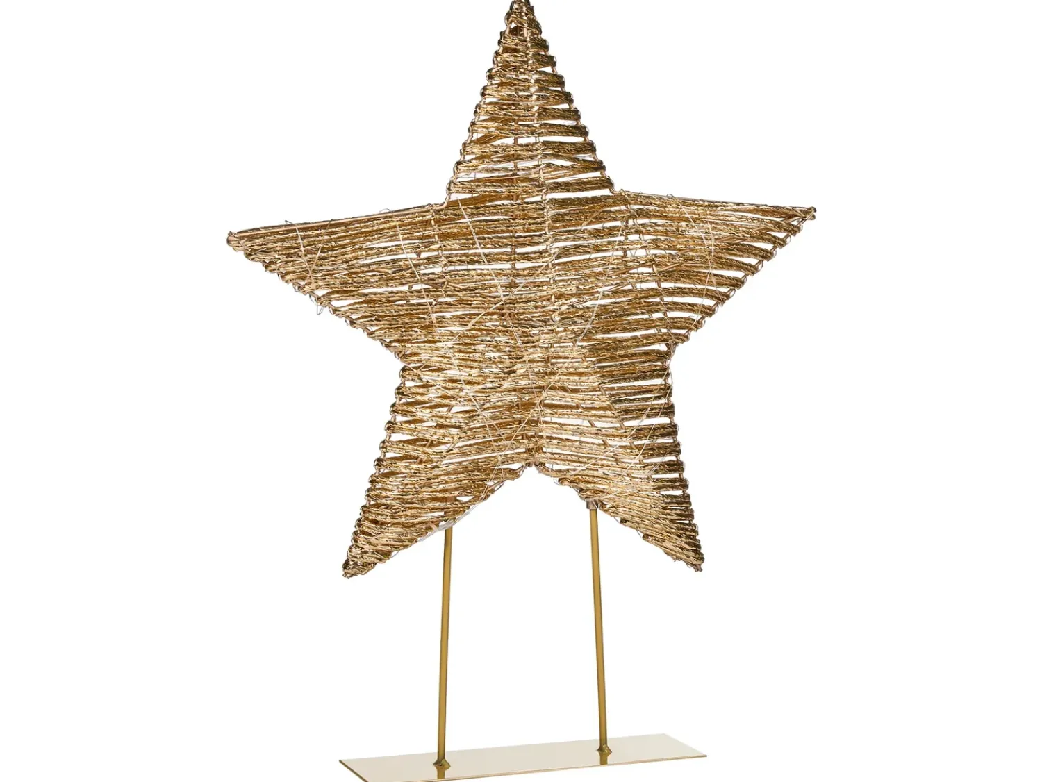 Outlet Beliani Decorazione natalizia LED FARUP Stella 51 cm Oro