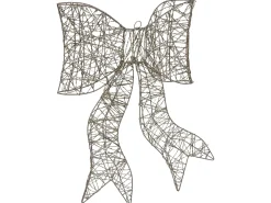 New Beliani Decorazione natalizia LED FILSO Fiocco 56 cm Oro