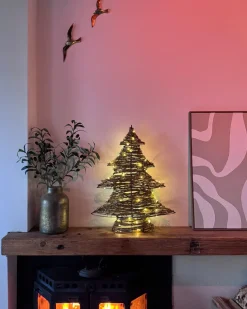 Sale Beliani Decorazione natalizia LED FURESO Albero di Natale 60 cm Naturale