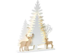Beliani Decorazione natalizia LED GISSELAN 45 cm Bianco