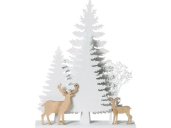 Beliani Decorazione natalizia LED GISSELAN 45 cm Bianco