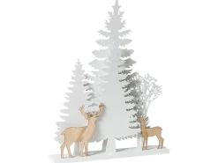 Beliani Decorazione natalizia LED GISSELAN 45 cm Bianco