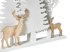 Beliani Decorazione natalizia LED GISSELAN 45 cm Bianco