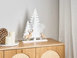 Beliani Decorazione natalizia LED GISSELAN 45 cm Bianco