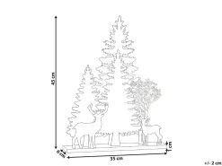 Beliani Decorazione natalizia LED GISSELAN 45 cm Bianco
