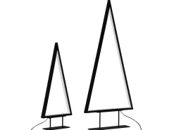 Clearance Beliani Decorazione natalizia LED LOPPI Albero di Natale 47/69 cm Nero