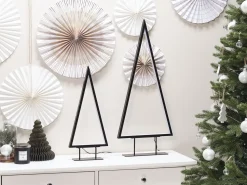 Clearance Beliani Decorazione natalizia LED LOPPI Albero di Natale 47/69 cm Nero