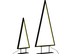 Clearance Beliani Decorazione natalizia LED LOPPI Albero di Natale 47/69 cm Nero