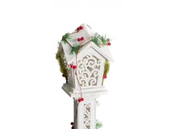 Best Beliani Decorazione natalizia LED LUMMENE Lampada da palo 80 cm Bianco Bianco Rosso Verde
