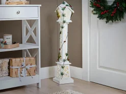 Best Beliani Decorazione natalizia LED LUMMENE Lampada da palo 80 cm Bianco Bianco Rosso Verde