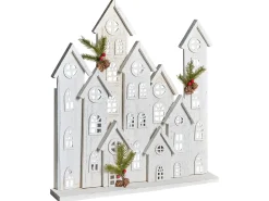 Online Beliani Decorazione natalizia LED MAAVESI Casa 53 cm Bianco Bianco Verde
